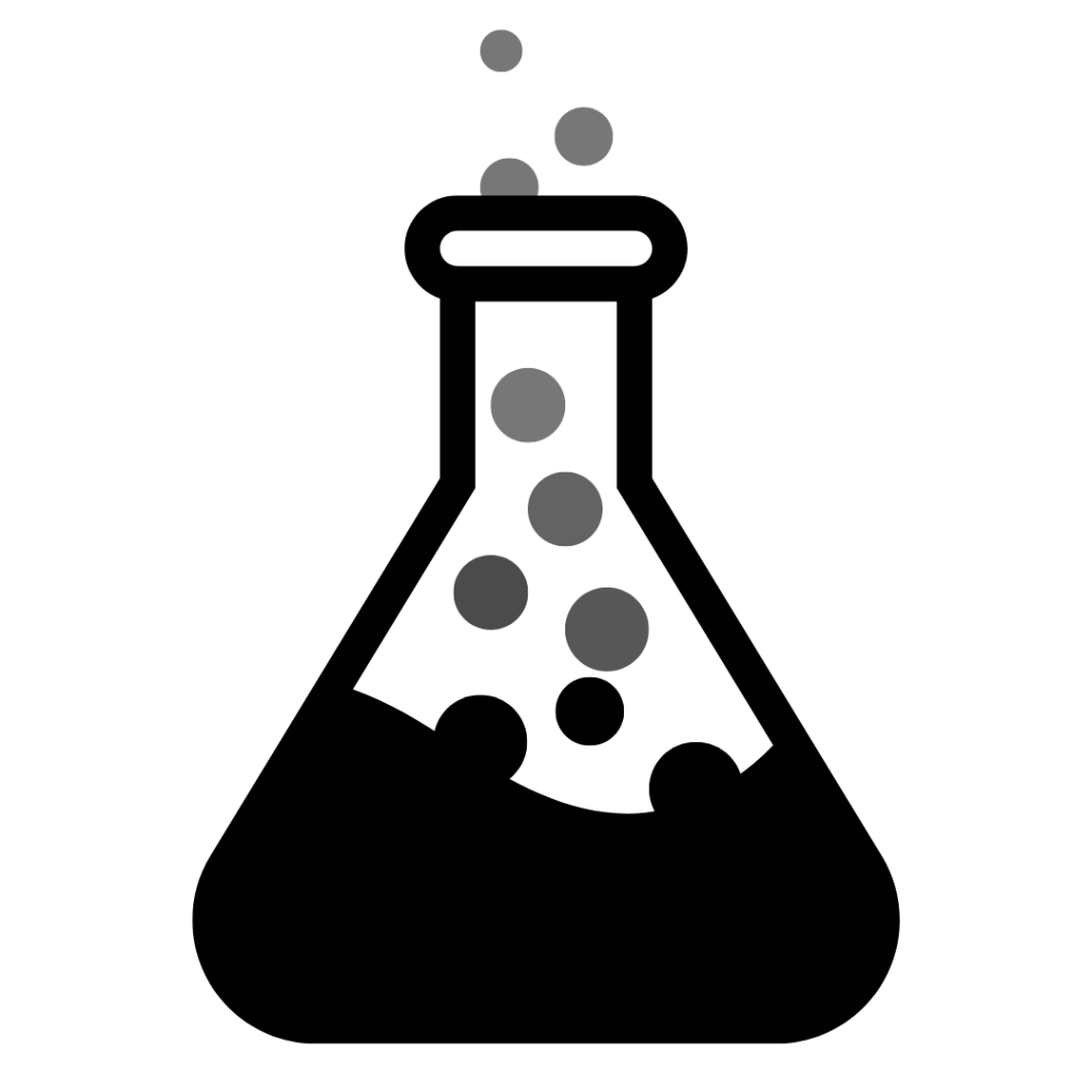 A test tube with bubbles