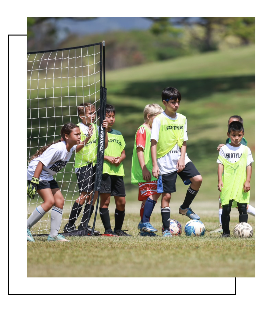 Players training at the recent Footy Lab camp
